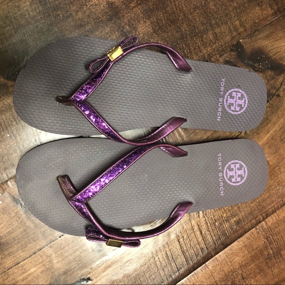 tory burch purple sandals